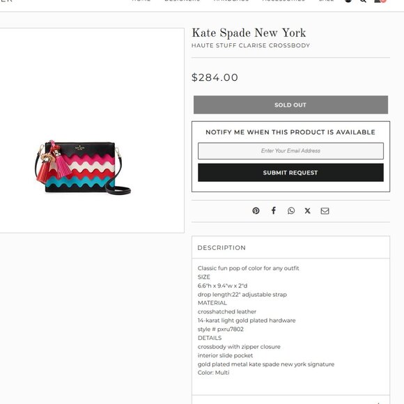 Kate Spade New York Haute Stuff Clarise Crossbody bag - Picture 3 of 12
